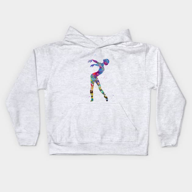 Ballet dancer Kids Hoodie by erzebeth